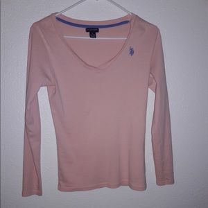 U.S polo assn. pink longsleve.💖